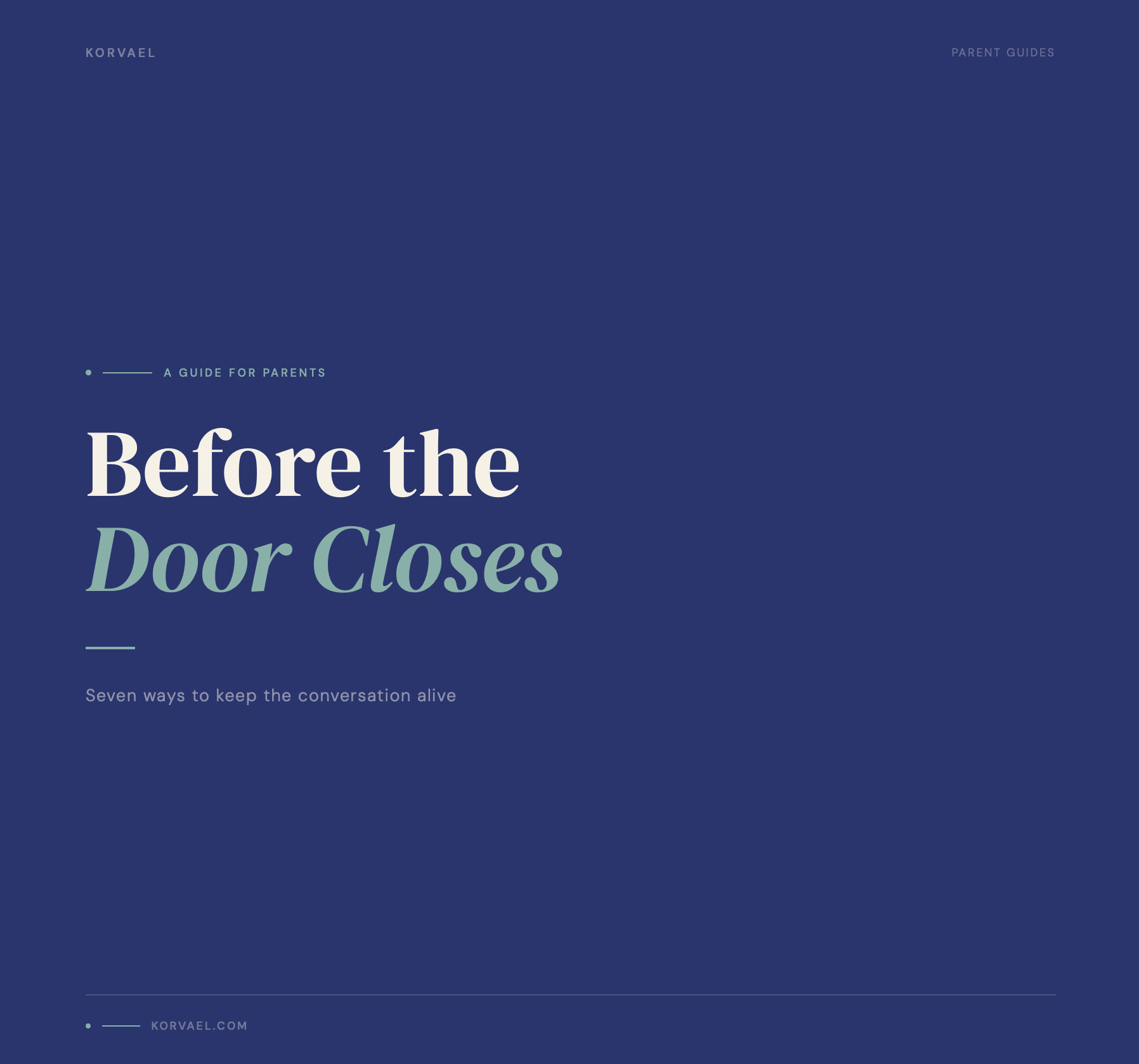 Before the Door Closes
