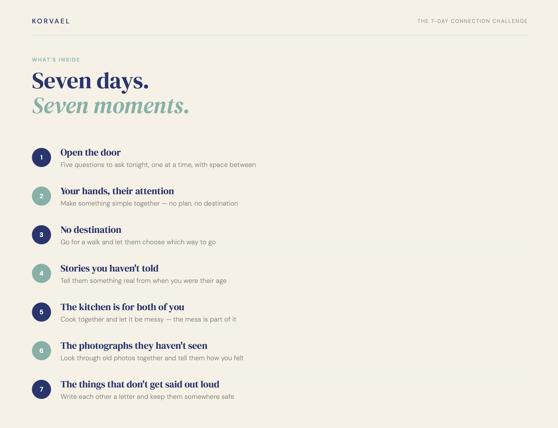 7-Day Connection Challenge